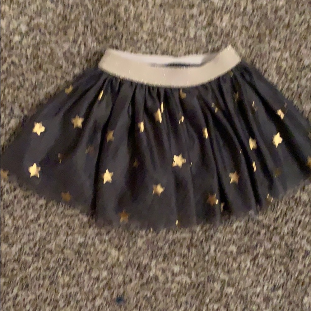 Gray and Gold Stars - tutu skirt